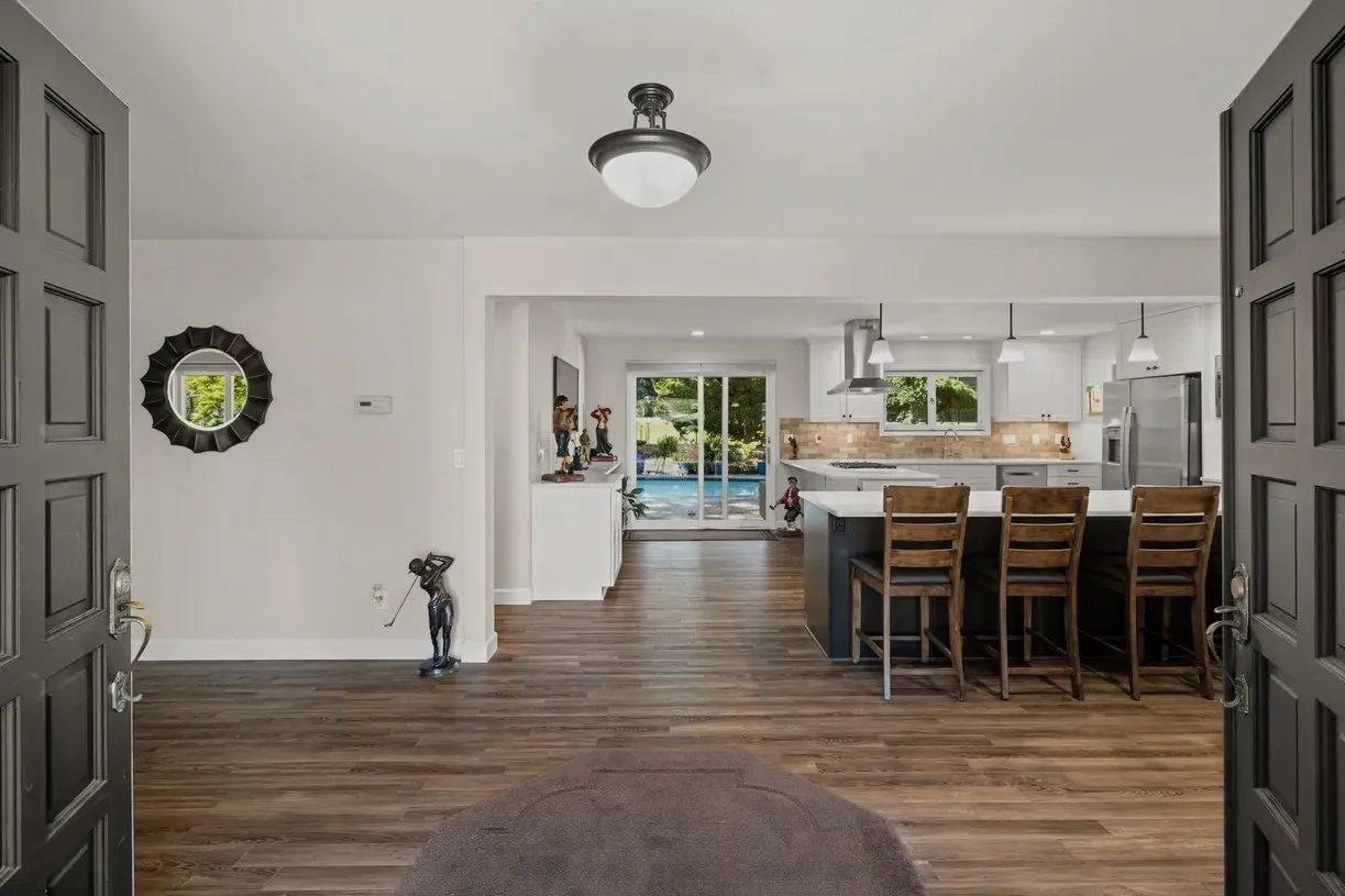 Open-layout main-floor remodel in Northeast Portland.